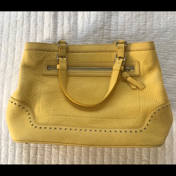 Coach Handbags - Coach Authentic Yellow  Handbag  NWOT